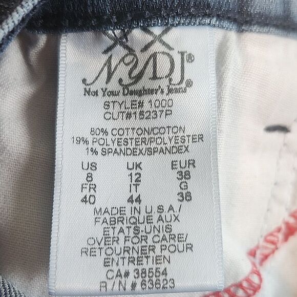 NYDJ (Not Your Daughter's Jeans) High Rise Y2K Bootcut Jeans, Sz 8 - Picture 7 of 8